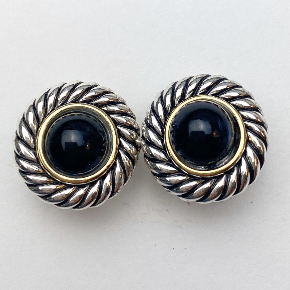 Ralph Lauren Earrings Silver & Gold Clip Costume